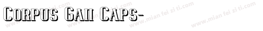 Corpus Gaii Caps字体转换